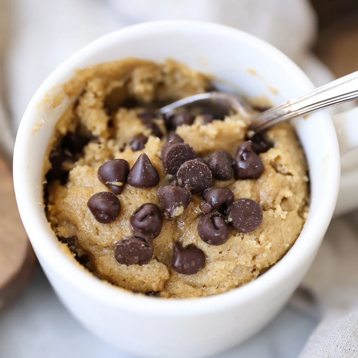 Imagine the amazing taste of 2-Minute Peanut Butter Mug Cake, a quick dessert with a light texture.