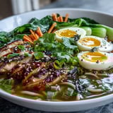 Healthy Miso Chicken Noodle Bowls