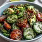 Cucumber Tomato Avocado Salad