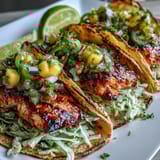 Grilled Salmon Mango Tacos