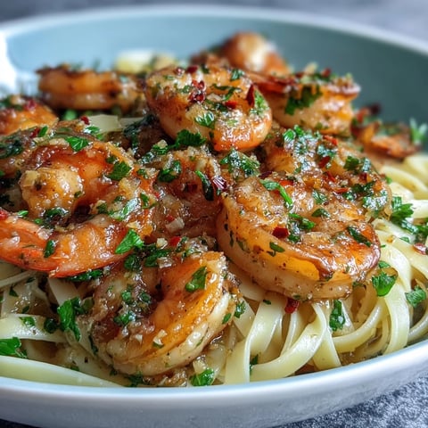 Shrimp Scampi With Linguine tossed in a garlicky, buttery white wine sauce, finished with bright lemon zest and fresh parsley.