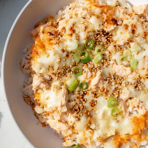 Creamy Salmon Sushi Bake