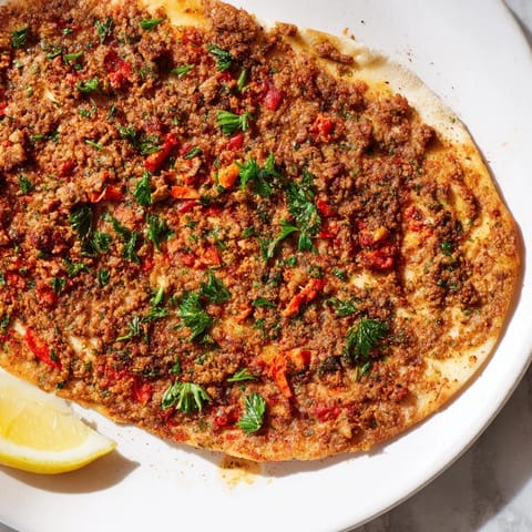 Turkish Lahmacun Flatbread