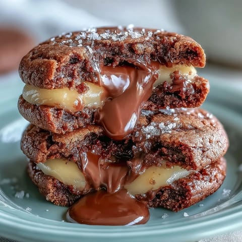 Cadbury Egg Stuffed Cookies