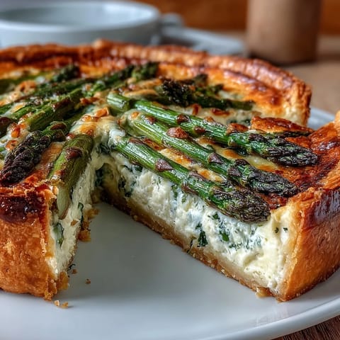 Spring Asparagus Tart Puff
