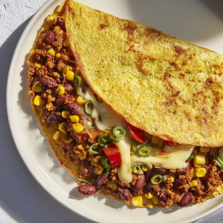 A close-up of cheesy Quick Black Bean and Corn Quesadillas, showcasing the vibrant colors and textures of the ingredients.