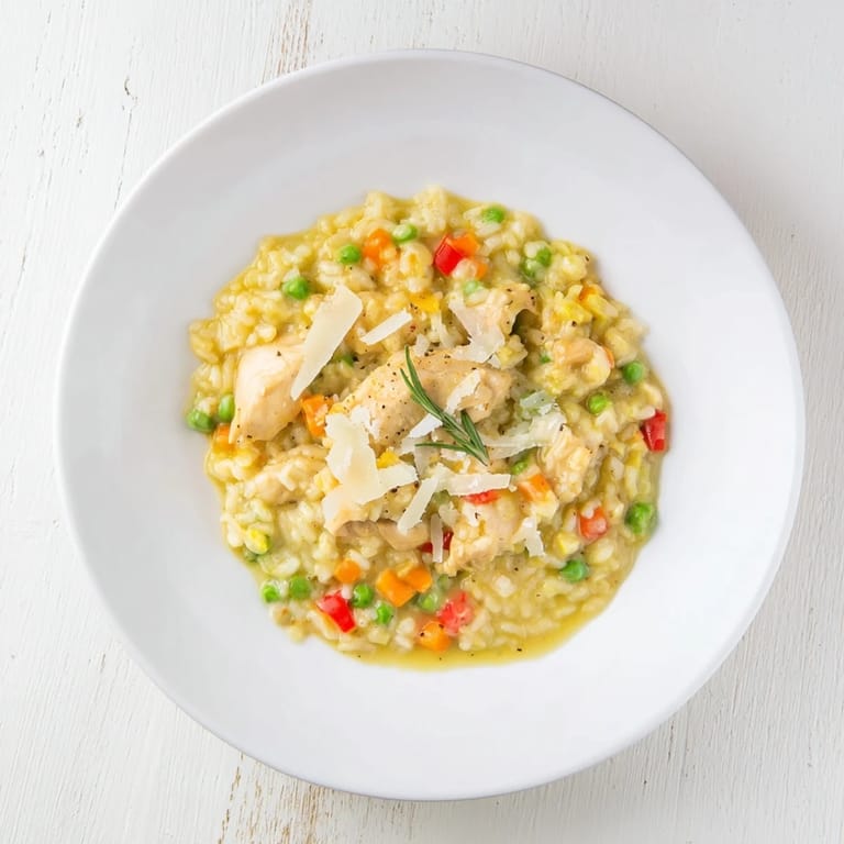 Golden chicken thighs atop creamy wild rice in the skillet create this enticing All-in-One Pan Creamy Chicken Wild Rice.