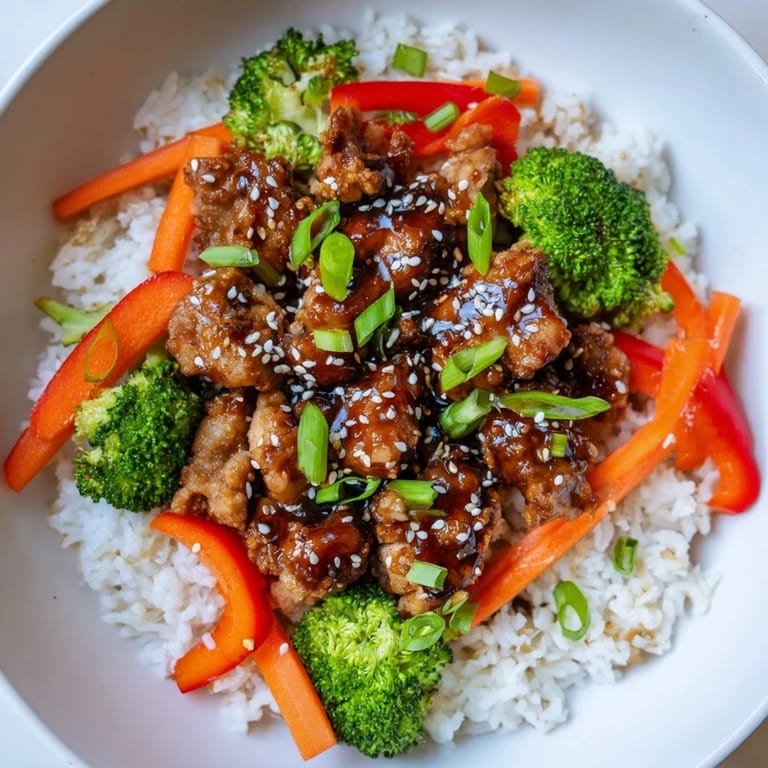 Prepared meal-prep container filled with flavorful teriyaki chicken and rice, a colorful and healthy lunch option.