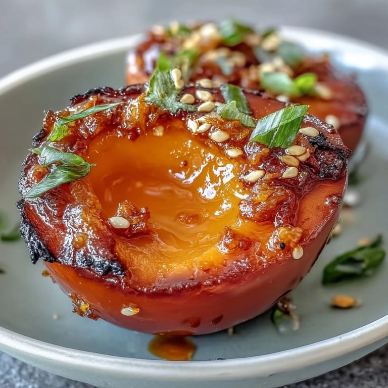 Rich, umami-packed spicy miso marinated eggs, ideal as a snack.