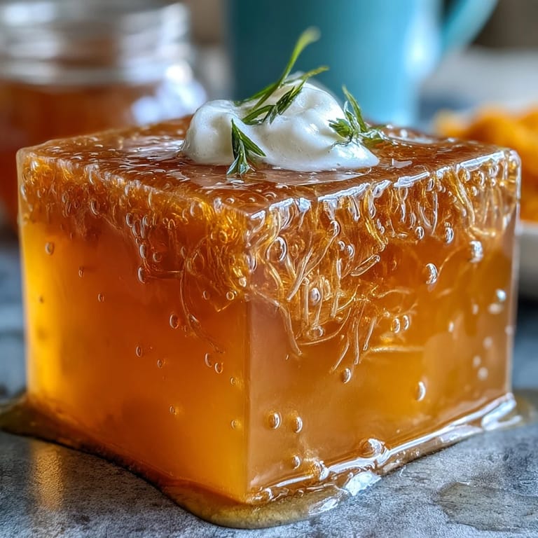 Vibrant Mango Agar-Agar Jelly Cubes with luscious coconut milk, a perfect vegan treat.
