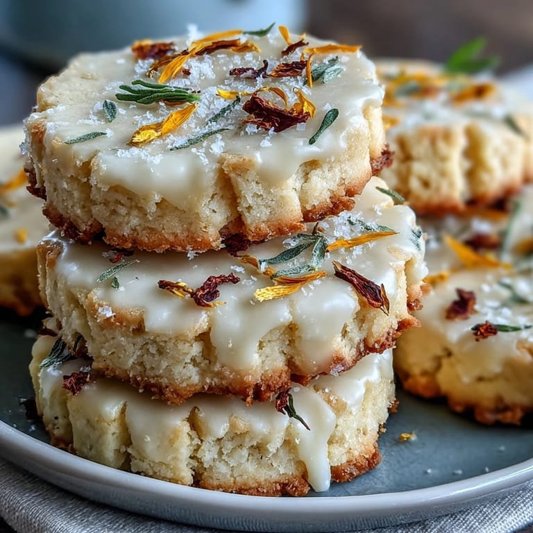 Close-up of delicate floral shortbread cookies, ready for a festive celebration.