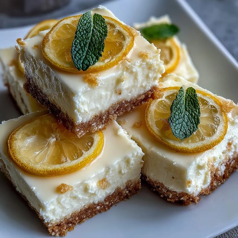 Indulge in tangy Skyr Lemon Cheesecake Bars, a refreshing, easy-to-make dessert.