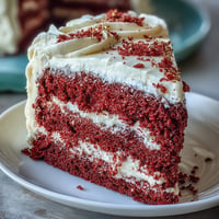 Luscious Juneteenth Red Velvet Cake with velvety cream cheese frosting.